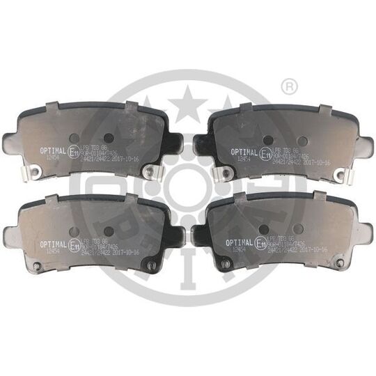 Optimal Brake Pad Set, disc brake to suit Opel, Vauxhall, Saab