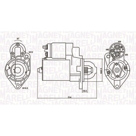 Magneti Marelli Starter to suit Chevrolet, Opel, Vauxhall