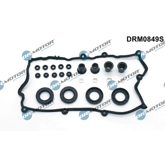 Dr.Motor Automotive Gasket Set, cylinder head cover to suit Chevrolet, Opel, Vauxhall