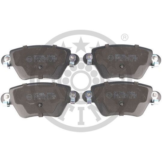Optimal Brake Pad Set, disc brake to suit Ford, Jaguar