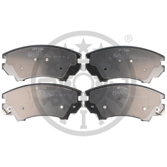 Optimal Brake Pad Set, disc brake to suit Chevrolet, Opel, Vauxhall