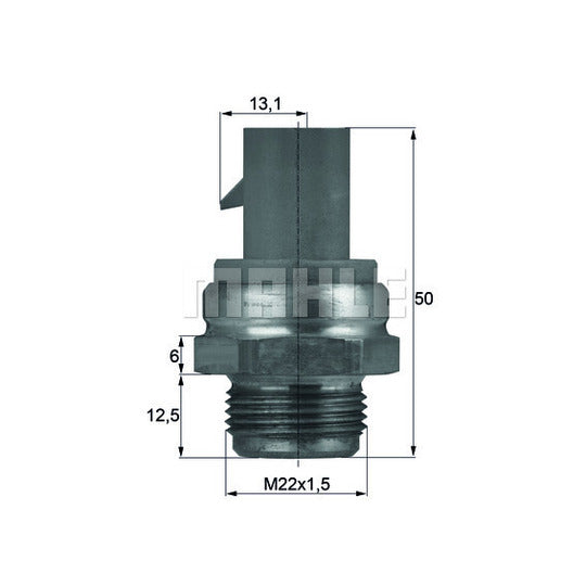 Mahle TSW 14D Temperature Switch, radiator fan to suit Audi, VW, Peugeot