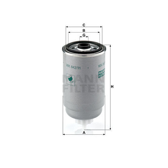 Mann-Filter Fuel filter to suit Ford, VAG