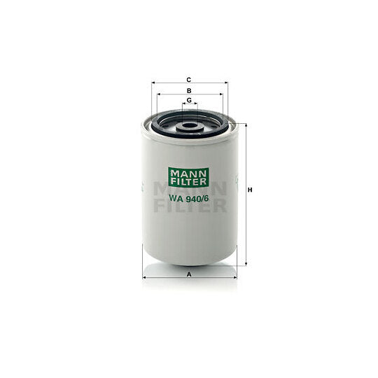 Mann-Filter Coolant filter to suit Fiat, Iveco