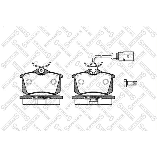 Stellox Brake Pad Set, disc brake to suit Ford, VW, Seat