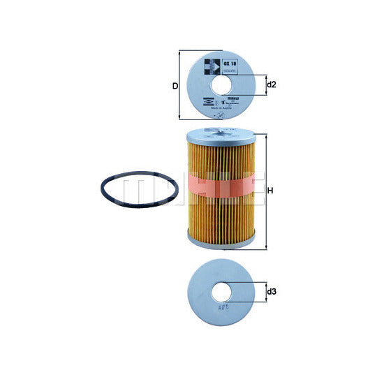Mahle Oil Filter to suit Ford, Audi, VW