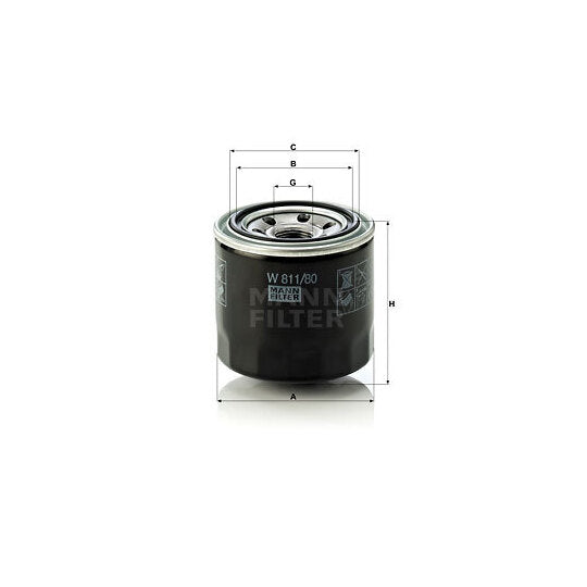 Mann-Filter Oil filter to suit Mitsubishi, Ford, Mazda