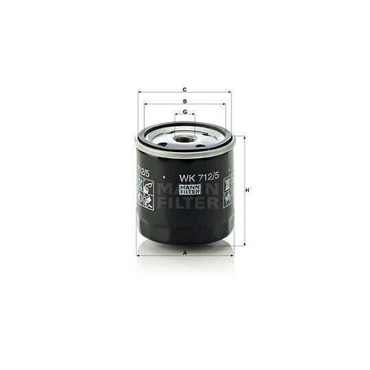 Mann-Filter Fuel filter to suit Mercedes-Benz, Volvo, Man