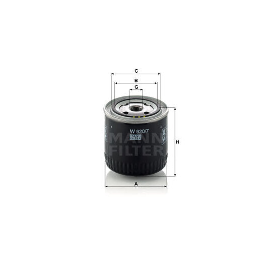 Mann-Filter Filter, operating hydraulics to suit Ford, Hyundai, Hitachi