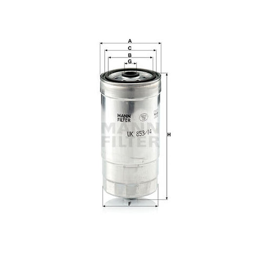 Mann-Filter Fuel filter to suit Hyundai