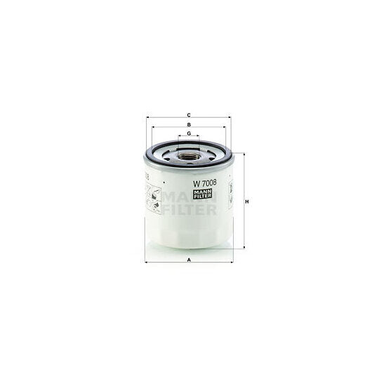 Mann-Filter Oil filter to suit Ford, Mazda, Volvo