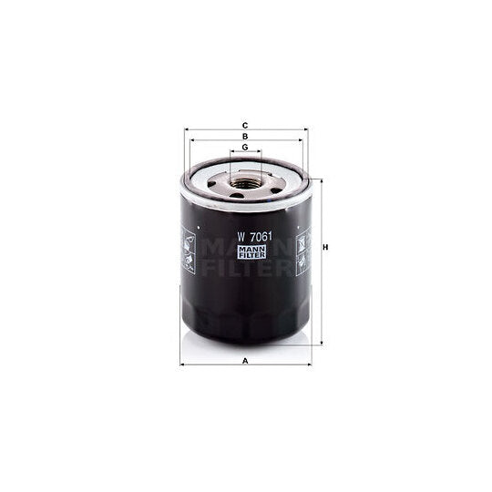 Mann-Filter Oil filter to suit Mazda