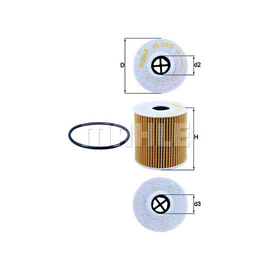 Mahle Oil Filter to suit Mitsubishi, Toyota, Ford
