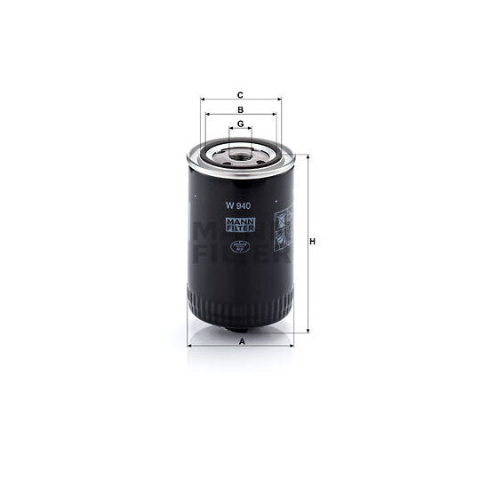 Mann-Filter Filter, operating hydraulics to suit Ford, Mercedes-Benz, Nissan