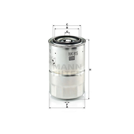 Fleetguard Fuel filter to suit Mitsubishi, Daihatsu, Gmc