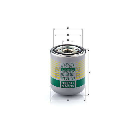 Mann-Filter Air Dryer Cartridge, compressed-air system to suit Daf