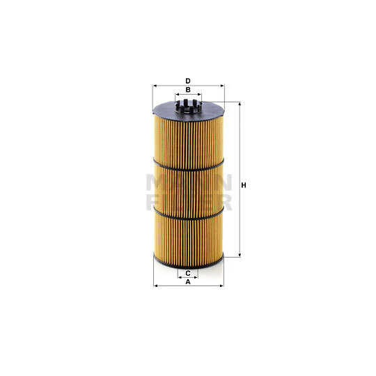Mann-Filter Oil filter to suit Mitsubishi, Mercedes-Benz, Fuso