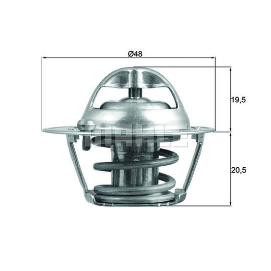 Mahle Thermostat, coolant to suit Ford