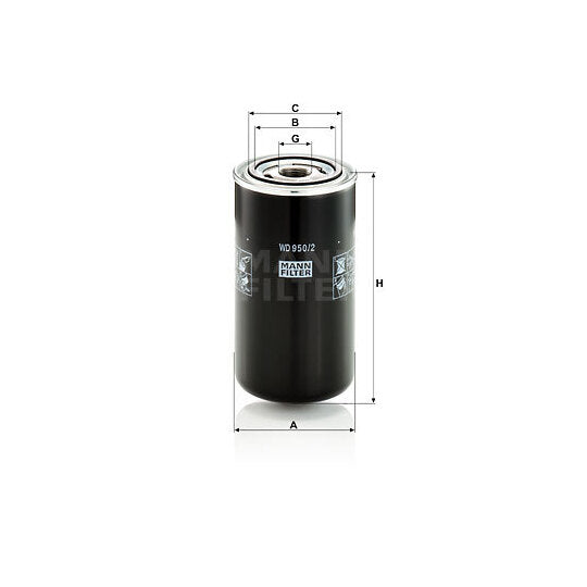 Wix Filters Filter, operating hydraulics to suit Massey Ferguson, New Holland, Claas