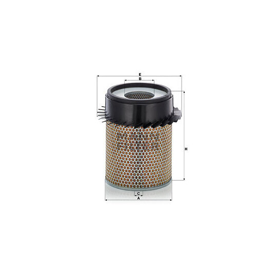 Mann-Filter Air filter to suit Mitsubishi, Ford, Fiat