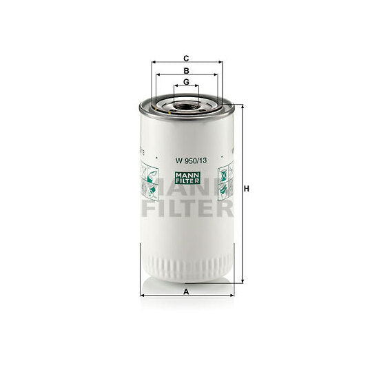 Mann-Filter Hydraulic Filter, automatic transmission to suit New Holland, Volvo, Renault Trucks