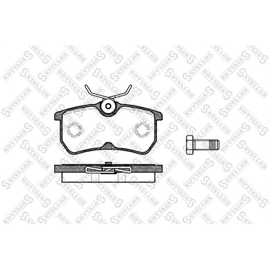 Stellox 704 000B-SX Brake Pad Set, disc brake to suit Ford