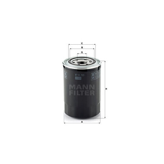 Mann-Filter Oil filter to suit Hyundai
