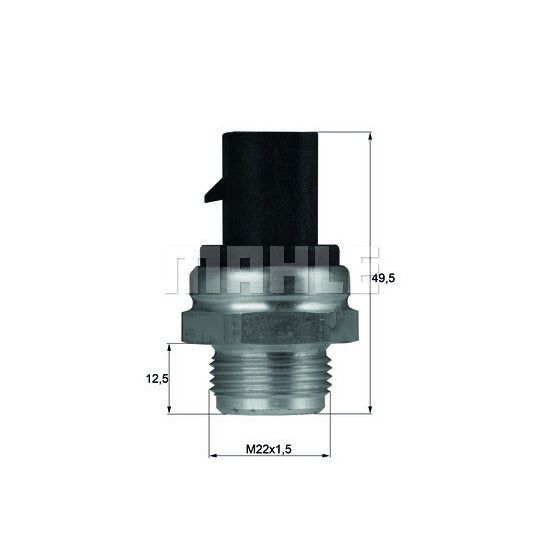 Mahle Temperature Switch, radiator fan to suit Opel, Vauxhall, Gmc