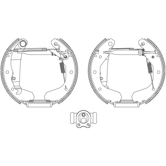 Textar Brake Shoe Set to suit Opel