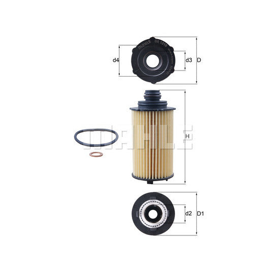 Mahle Oil Filter to suit Ssangyong