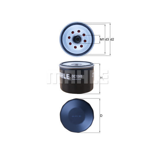 Mahle Oil Filter to suit Ford