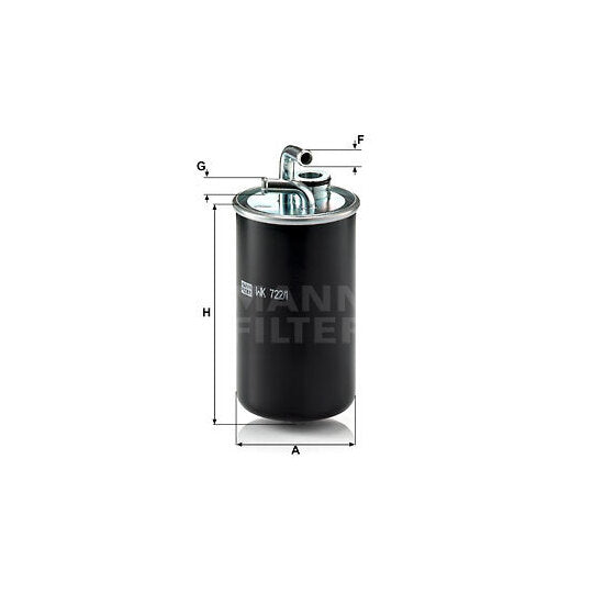 Mann-Filter Fuel filter to suit Fiat, Chrysler