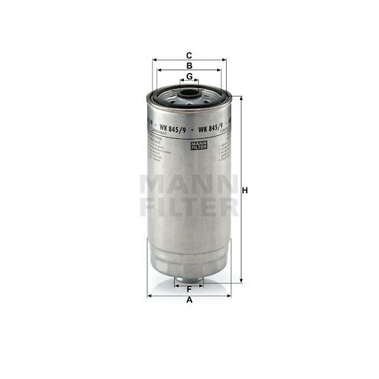 Mann-Filter Fuel filter to suit Renault Trucks
