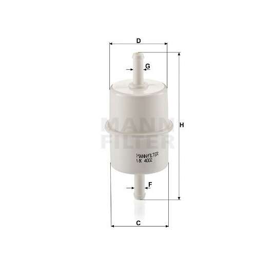 Mann-Filter Fuel filter to suit Iveco, New Holland, Ahlmann