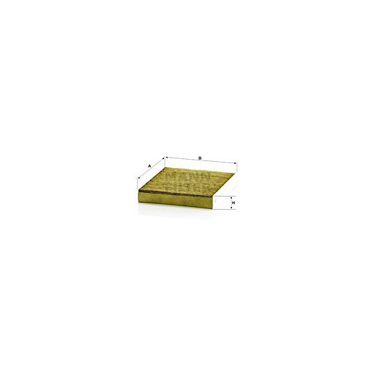 Mann-Filter Filter, interior air to suit Mitsubishi, Nissan, Renault