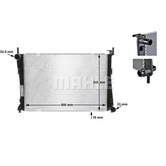 Mahle Radiator, engine cooling to suit Ford, Mazda, Fiat