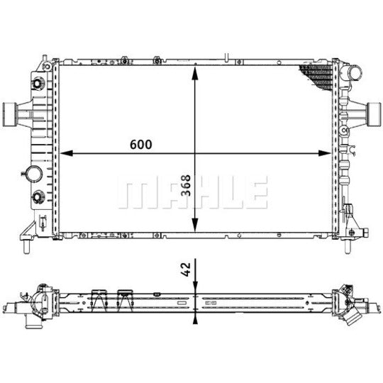 Mahle Radiator, engine cooling to suit Opel, Vauxhall