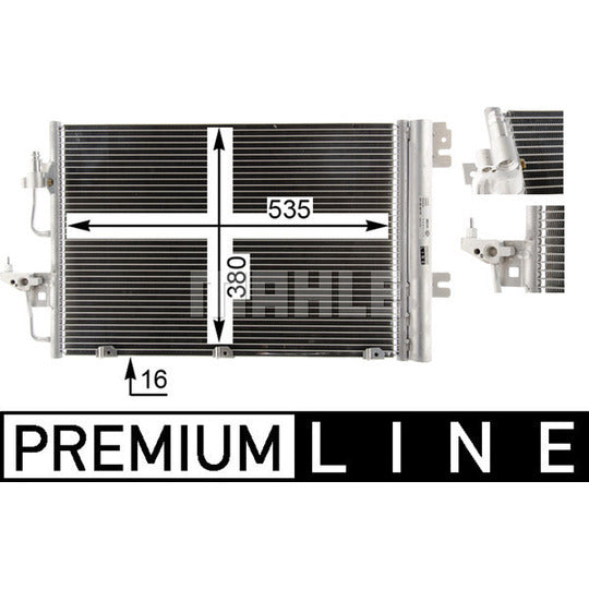 Mahle Condenser, air conditioning to suit Opel, Vauxhall, Holden