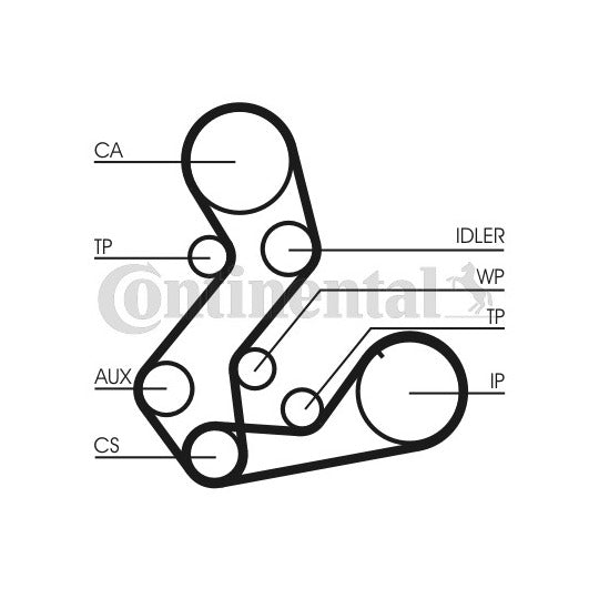 Continental Ctam Water Pump & Timing Belt Set