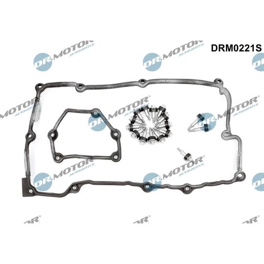 Dr.Motor Automotive Gasket Set, cylinder head cover to suit BMW