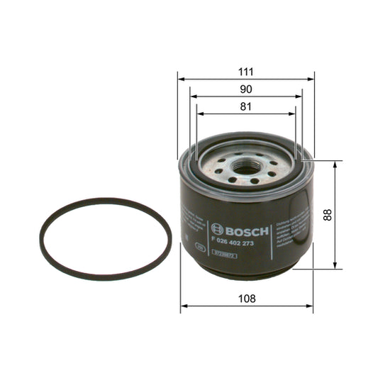Bosch Fuel filter to suit VW, Renault, Volvo