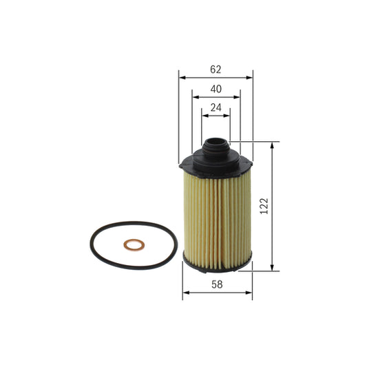 Bosch Oil filter to suit Ssangyong