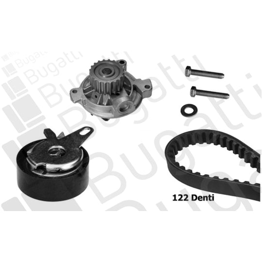Bugatti Water Pump & Timing Belt Kit to suit Audi, VW, Volvo