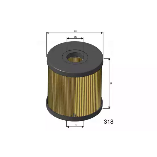 Misfat Oil filter to suit Volvo