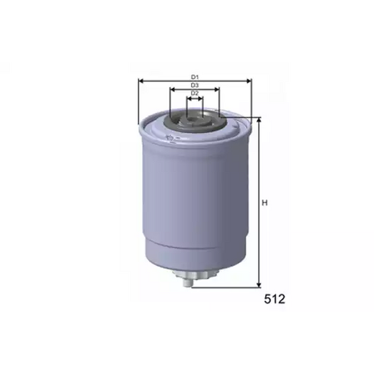 Misfat Fuel filter to suit Fiat, Alfa Romeo, Lancia
