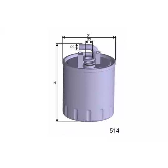 Misfat Fuel filter to suit Mercedes-Benz