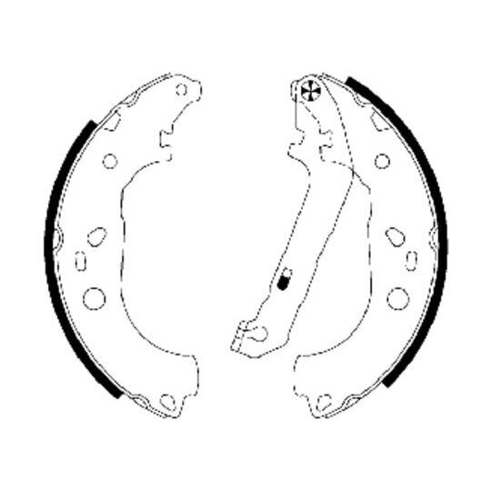 Mintex Brake Shoe Set to suit Ford, Mazda
