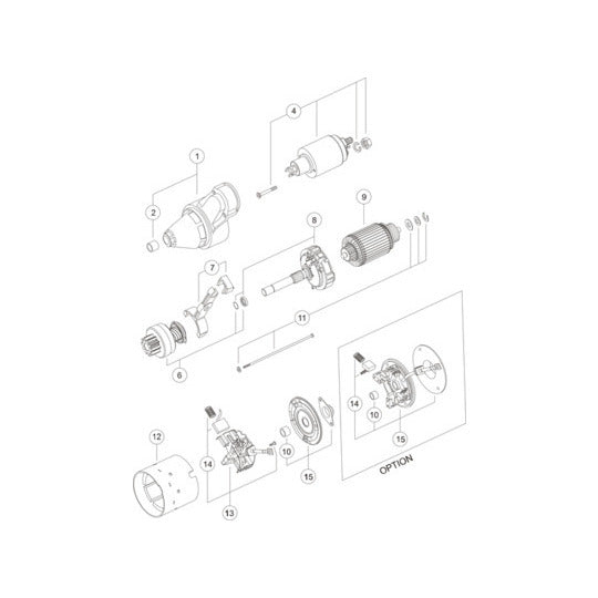 Mahle Starter to suit Chevrolet, Opel, Vauxhall