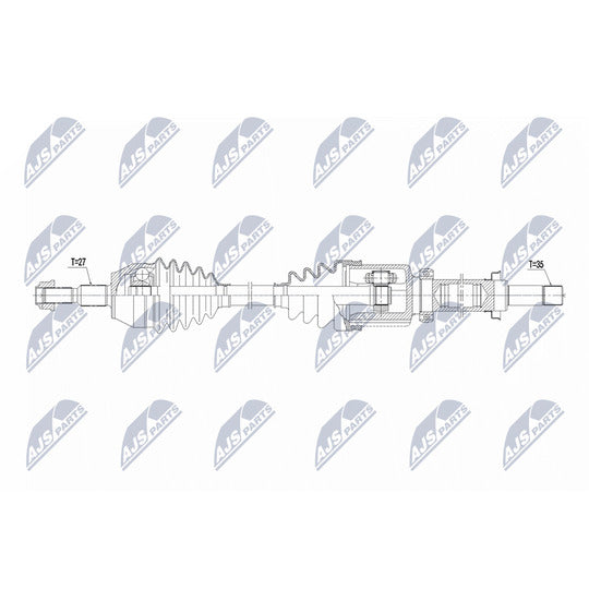 Nty NPW-FR-178 Drive Shaft to suit Ford