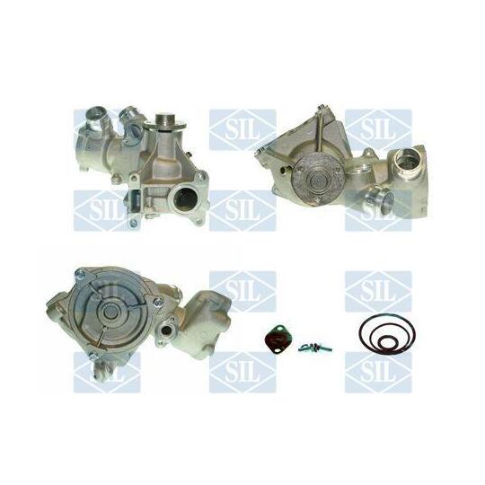 Saleri Sil Water Pump, engine cooling to suit Mercedes-Benz, Bugatti, Ssangyong